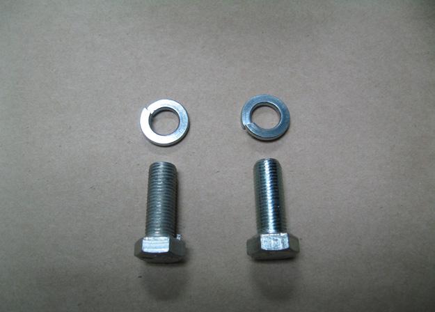 2 INSTALLATION OF HP10154 & HP10156 Install the two /8" - 24 x 1" Hex head cap screws and /8" lock washers in to the non threaded hole of the spacer from the