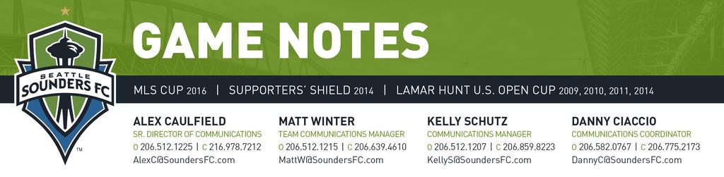 MATCH INFORMATION SEATTLE SOUNDERS FC VS. PORTLAND TIMBERS MATCH PREVIEW Lama