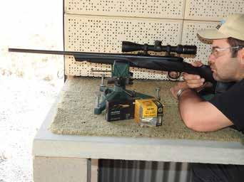 would consist of shooting five three-shot groups at 100m, thoroughly cleaning the barrel between changes in ammunition.