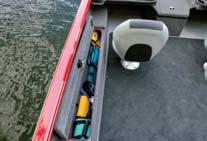 Rod Box Length - 8' Recommended HP Range - 60-135 Approximate Hull Weight - 1300 lbs Livewell Capacity - 22 gal./16 gal.