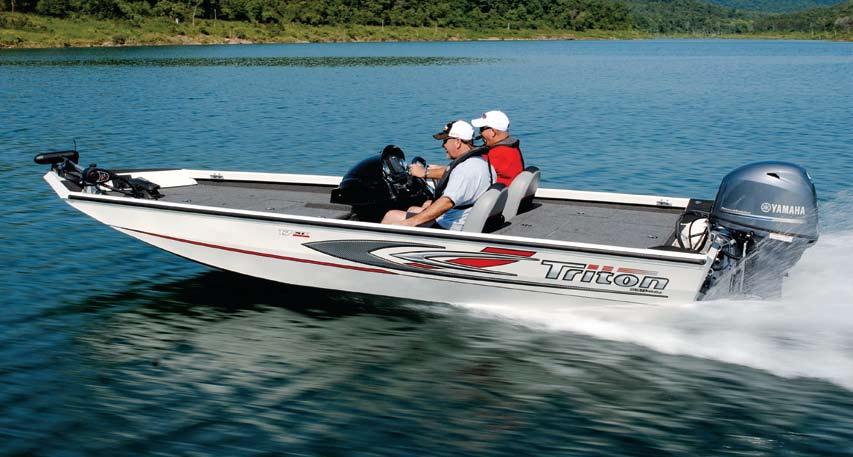 This 18'8" hull is rated for 115 horses, giving it plenty of speed as well as the power to carry extra anglers.