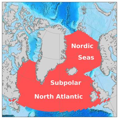 between the Arctic and the Nordic Seas and the North