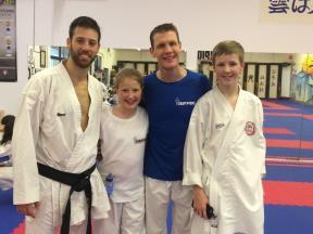 Australia, Eddie's team won bronze in the kata, whilst Mia's team were crowned World Champions in their division, while