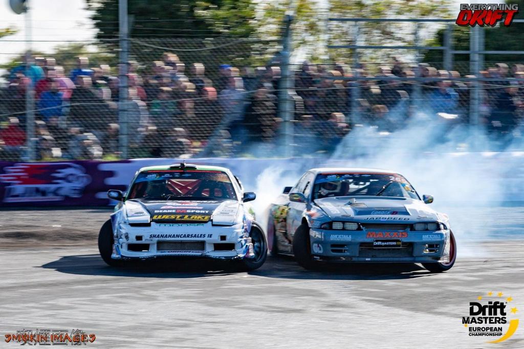 Top 32 battles and just as his teammate Shane Sully O Sullivan had done the day before Matt came face to face with Lithuanian driver Aurimas Vaskelis and his 760bhp BMW E30.