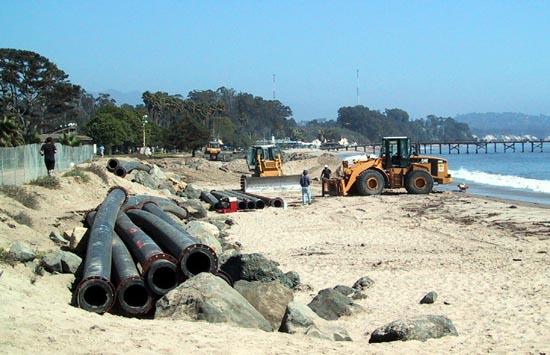Beach Nourishment The beach is turned into a