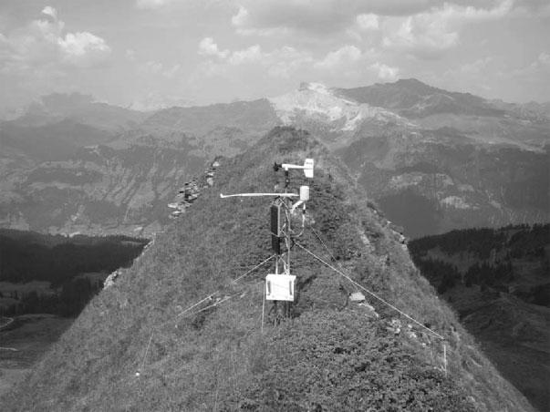 More limited flow measurements have been conducted across the ridge by the Swiss Federal Institute for Snow and Avalanche Research (SLF) for several years (Doorschot et al.