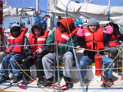 Two classes from Emerson Elementary School in Berkeley sailed aboard Pegasus with