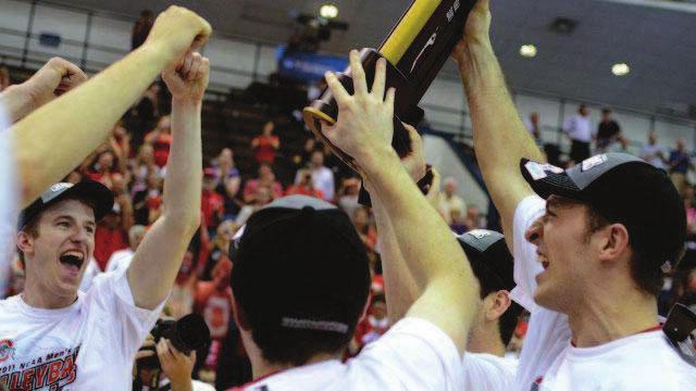 Men s Championship Shawn Sangrey had a game-high 30 kills and the Ohio State Buckeyes rallied to beat UC Santa Barbara 20-25, 25-20, 25-19, 22-25, 15-9 to win their rst NCAA men s volleyball crown.