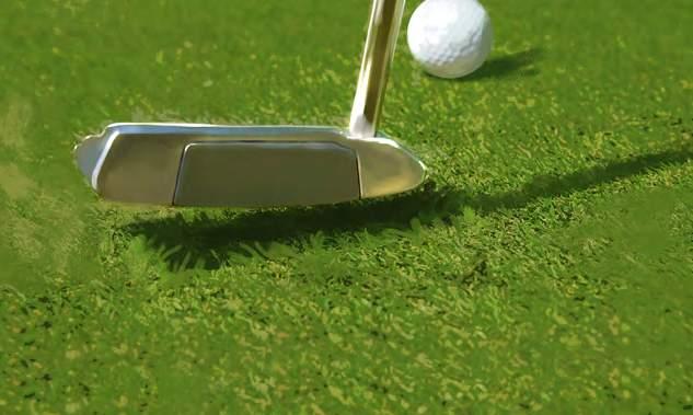 If you make a stroke from on the green and your ball hits the flagstick in the hole, there will be no penalty.