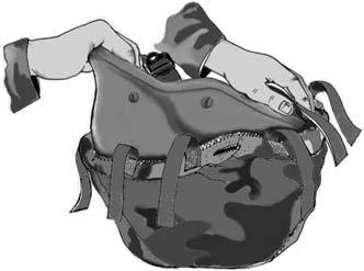 TM 10-8470-203-10 0011 2. Remove and stow standard camouflage cover (not the ballistic helmet cover) from helmet. 3.