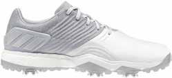 ADIPOWER 4ORGED AU: $229 NZ: $259 Sizes: 7-13, 14, 15 DAY Regular fit Lace closure Forged microfiber leather and textile upper with a thin TPU film Six-spike TPU outsole with secondary lugs; Fitfoam