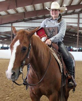 Champion - Shelby Reine & Intrinsic Ability Reserve Champion - Kristi Wiggins & Lady Naskiia Whiz Shelby Reine What is your horse's nickname? Walter How long have you owned this horse?