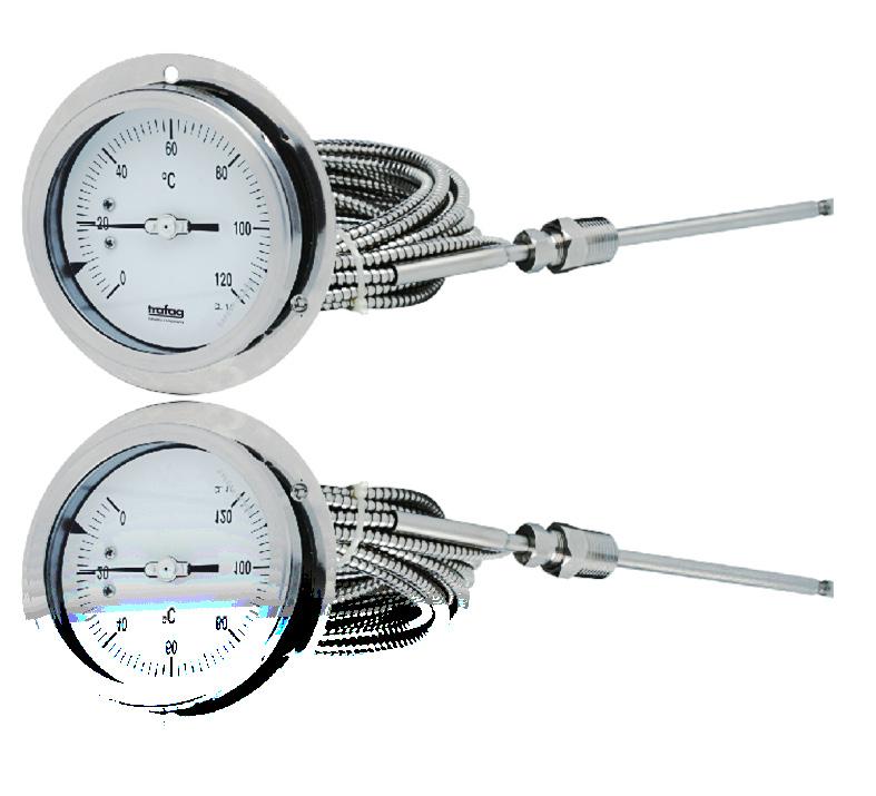 TMT701 www.trafag.com/h20019 The TMT701 Industrial Filled System Thermometer, with external zero adjustment offers a wide range of options and features for general purpose applications.