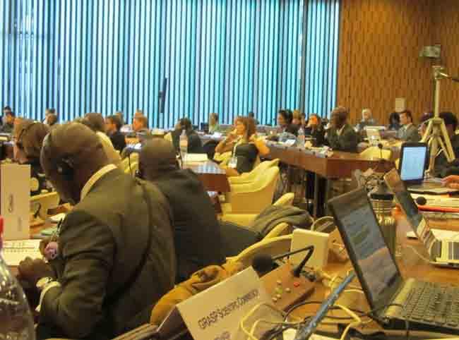16 Pan Africa News, 19(2), December 2012 Figure 1. The 2nd GRASP Council was held 6 8 November 2012 at UNESCO head quarters in Paris. 150 people gathered for this 3-day meeting.