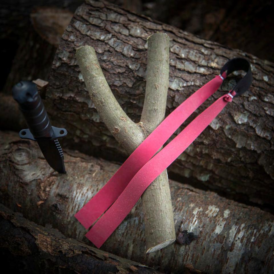 Slingshots literally grow on trees. The simple solution is often the best. sistently will follow. Until then, focus on consistent accuracy, stalking within shooting range, and having fun.