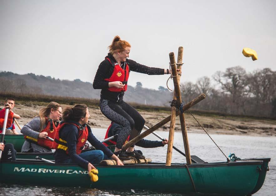 Fully guided, our activity instructors will teach your group the fundamental paddling techniques needed to navigate the river.