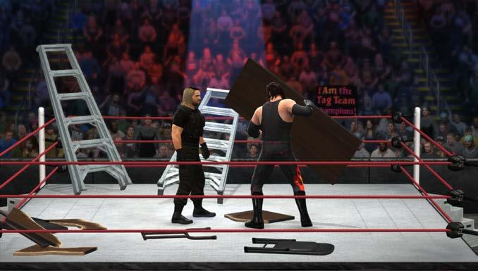 TLC CONTROLS TLC stands for tables, ladders and chairs, and these moves can be used in any match types where tables, ladders and chairs are part of the action!