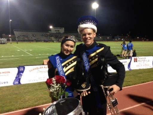 CHS Homecoming Queen and King.