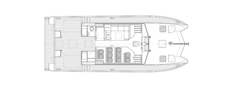 350 M 28TONS (APPROX.) DRAFT LIGHT @ ABOVE KEEL 0.645 M PASSENGERS 80 PASSANGERS 25 TONS (APPROX.