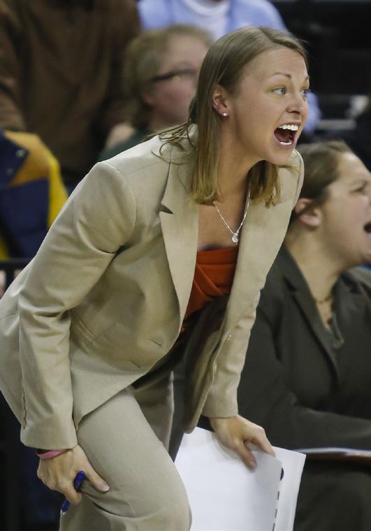 Prior to her time at Green Bay, she coached girls basketball and softball for six years at Dover-Eyota High School in Minnesota. She also served as a coach at Winona Cotter and St.