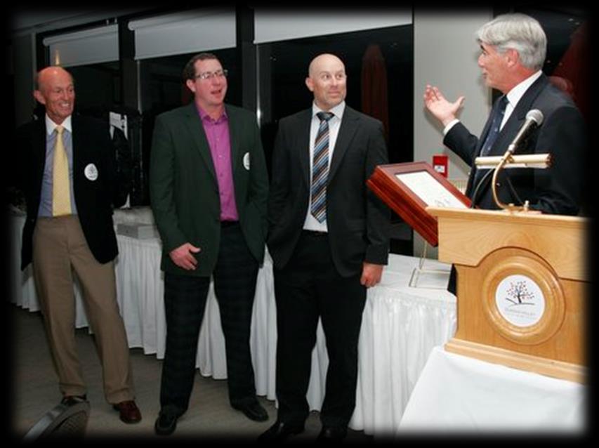 From left to right: Chris Sorby, Dundas Valley Club President, John