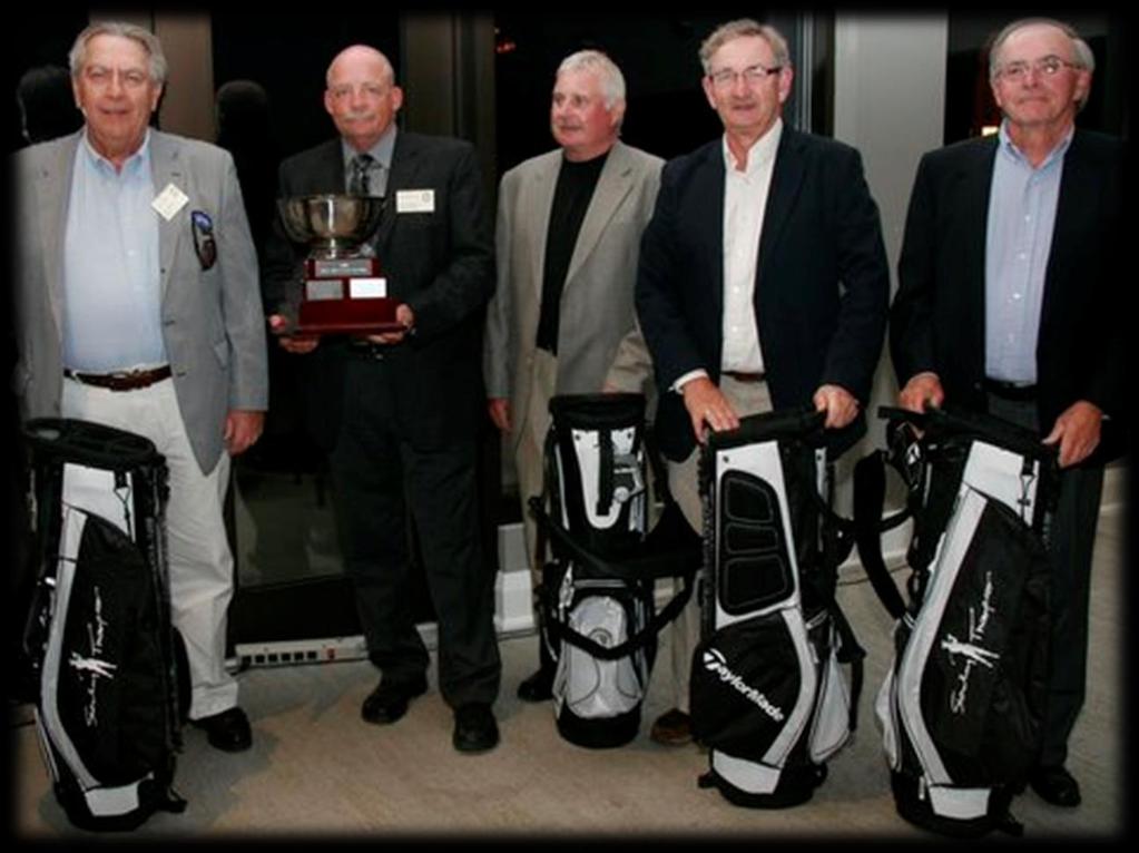 From left to right: The winning foursome, Larry Smithers, John Nelles, STS Member, Paul Winslow, STS Member, and