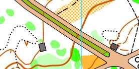 Distance from EA to START: 150 m; Competition area The terrain is a mix of two types of terrain: northern part - flat terrain wit