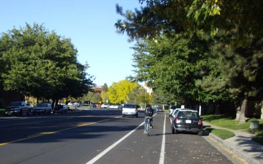 landscaping/beautification Implementation Bike lanes added during road maintenance /