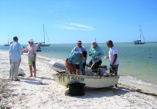 Sunday, February 18, 2018: Noon: Pot Luck Lunch on the Beach Motor boaters welcome to join us for Lunch or raft up and stay overnight.