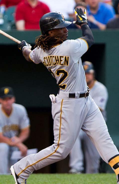 Reinventing an All-Star In the offseason, Andrew McCutchen took it upon himself to retool his swing. It worked. McCutchen s bat is now tight against his chest instead of up above his head.