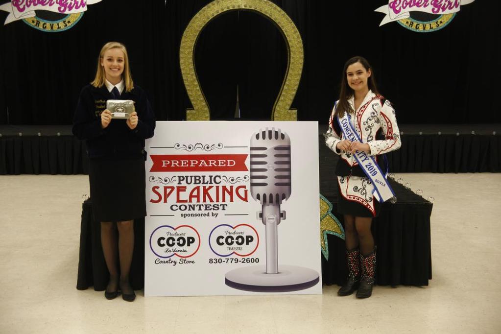 PREPARED PUBLIC SPEAKING CONTEST Entry Deadline: --------------------------------------------------------------------------------------March 1, 2019 Contest: ----------------March 11, 2019 at 8:00 a.