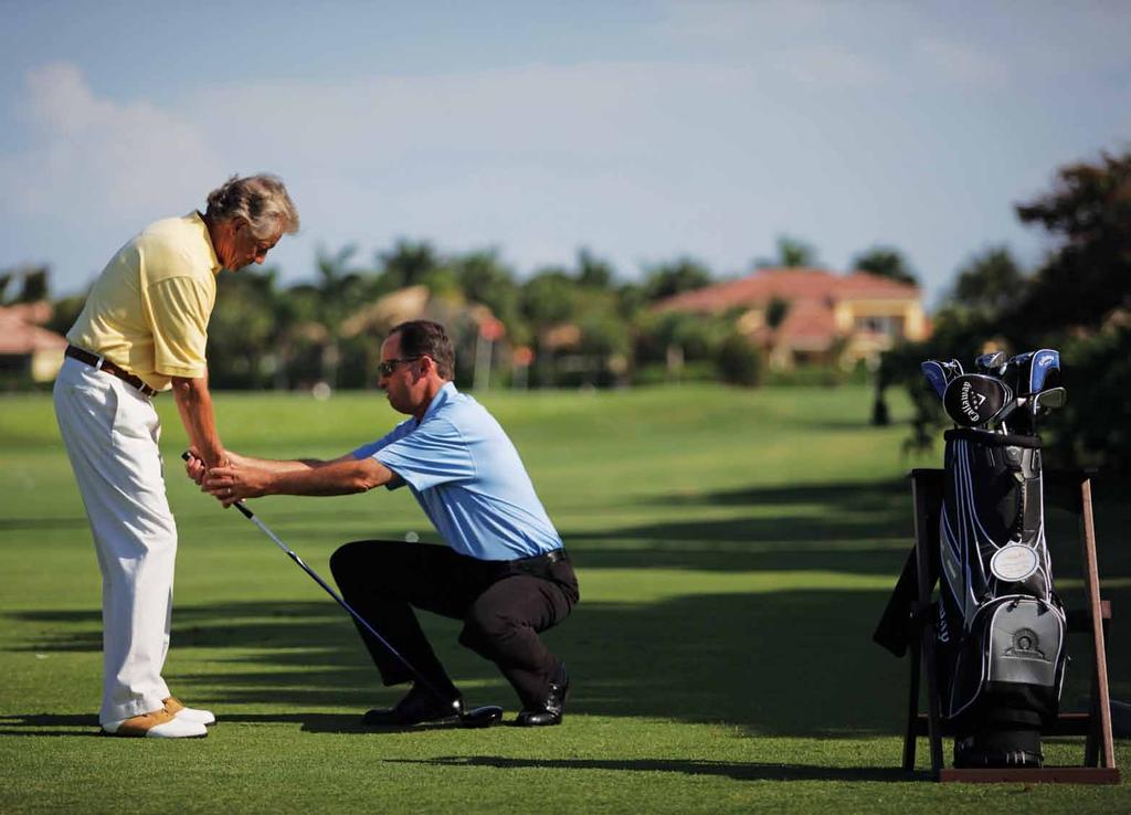 THE PERFECT PLACE TO PERFECT YOUR GAME With a staff dedicated to making it enjoyable OUR MEMBERS ENJOY TOUR-QUALITY INSTRUCTION AT THE GOLF ACADEMY, featuring world-class