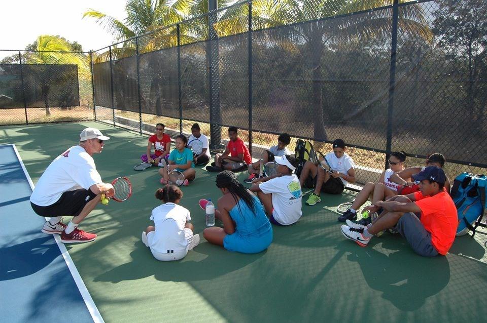 and life goals. Mitch Lake, founder and president of the Anguilla Tennis Academy brings an infectious passion to his cause.