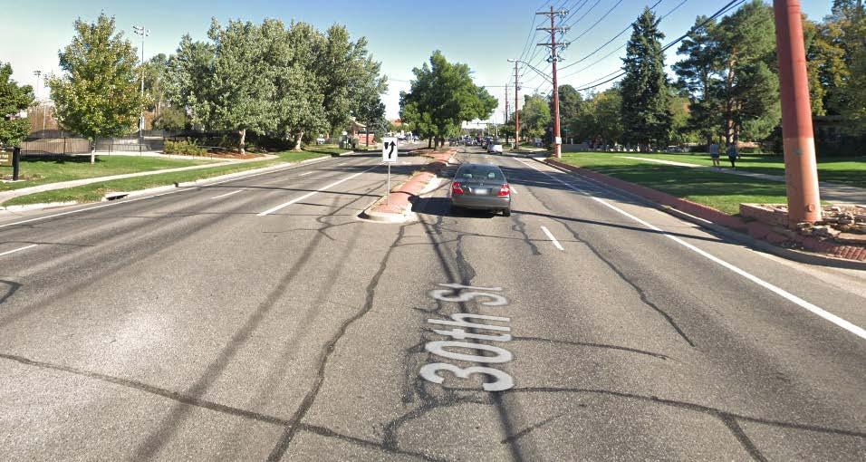 The 30 th and SH7/Arapahoe Avenue intersection was identified as one of the top 10 crash locations in the City of Boulder Safe Streets Boulder Report with a high crash rate, high bicycle and