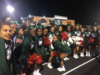 Cheerleading/Student Fans/Grand Opening: A big thanks to the cheerleaders, drumline, and our awesome students