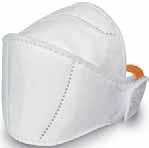 uvex silv-air premium Respirators in protection class FFP 2 8765200 8765210 uvex silv-air 5200 particle-filtering flat-fold mask for small to medium face shapes wide, seamless headband for ensuring a