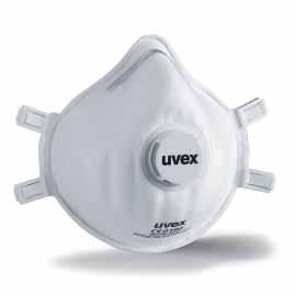 uvex silv-air c Filtering face masks, protection class FFP 3 uvex silv-air 3310 8733310 particle-filtering folding mask with exhalation valve adjustable headband and flexible, adjustable nose clip