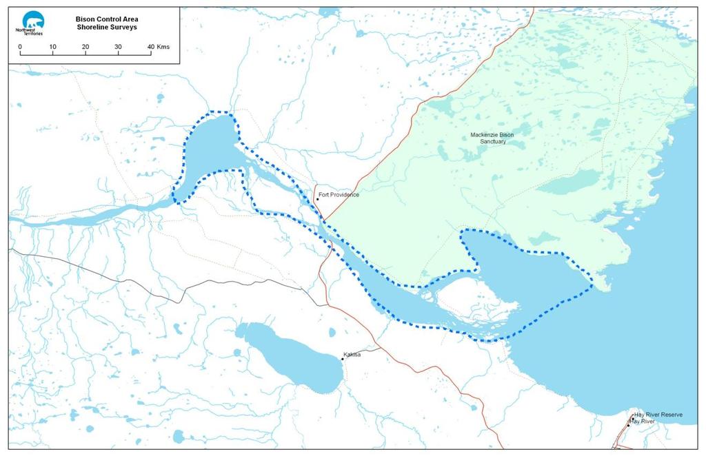 9 Figure 3: The approximate route to be followed for the weekly shoreline patrols. A semi-comprehensive survey is run once a year by the BCA program, usually in February.