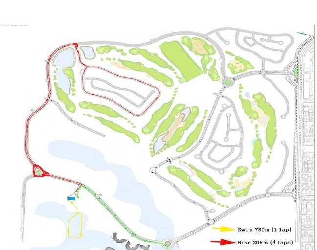 course) Run course:5km Number of laps:2 laps (Fully Closed course) For the triathlon only and only for age groups, we will
