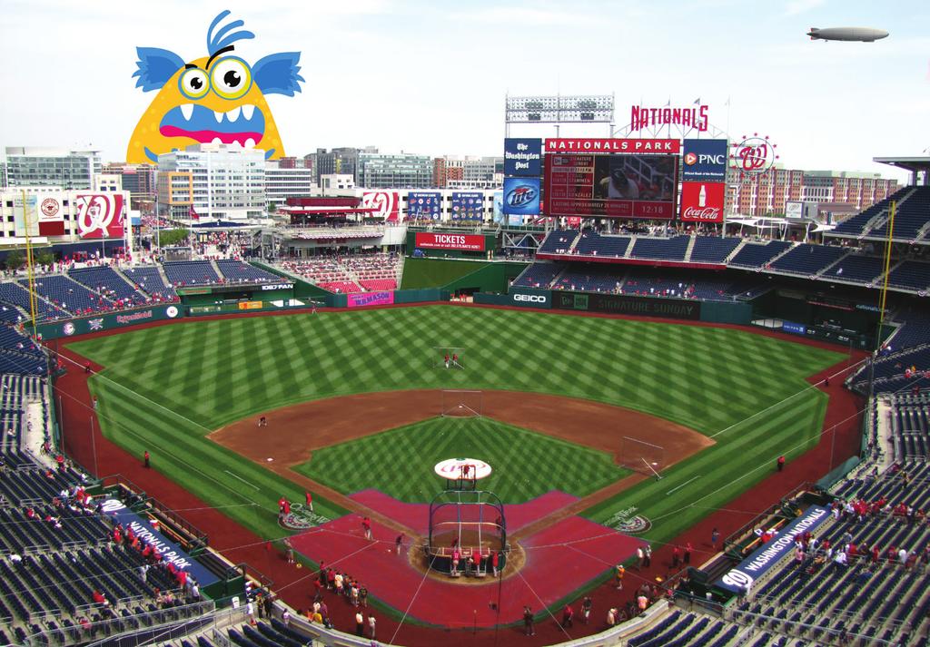 Spot the Differences: Nationals Park Nationals Park, which opened in 2008, can seat 41,546 fans.