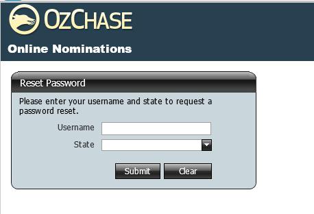 the I ve forgotten my password link on the login screen: This will display the following