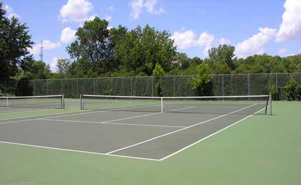 Tennis Courts Complete Reconstruction of 10 Courts Extensive Repair of 7 Courts New Storage Shed with Attached