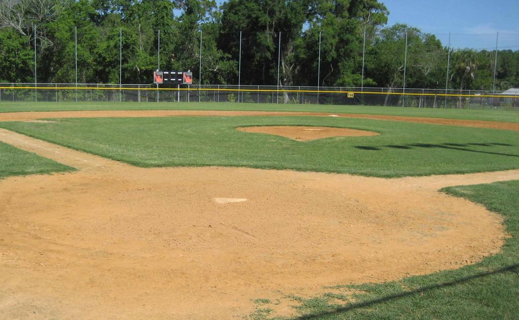 EXISTING FIELD A Diamond Baseball Field New Field with Sodding & Irrigation New Pitchers