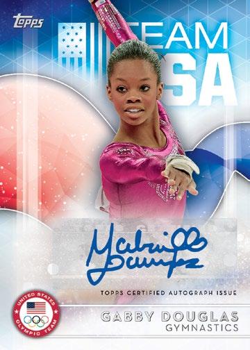 Base Autograph Card U.S. Olympic Champion Autograph Card AUTOGRAPH CARDS BASE AUTOGRAPH CARDS Featuring up to 40 U.S. Olympic Team Hopefuls aspiring for Gold in the biggest sporting event on the planet!