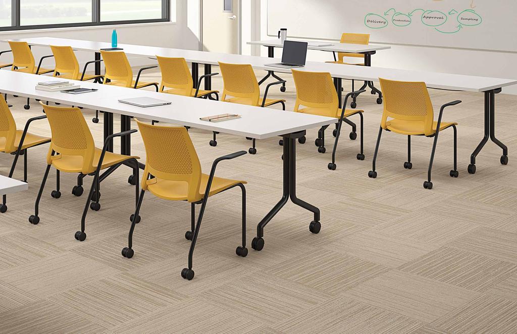 Illuminate the Classroom From lecture to library, Lumin 4-leg chairs combine elegance and comfort in learning