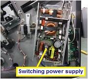 . Remove the switching power supply.