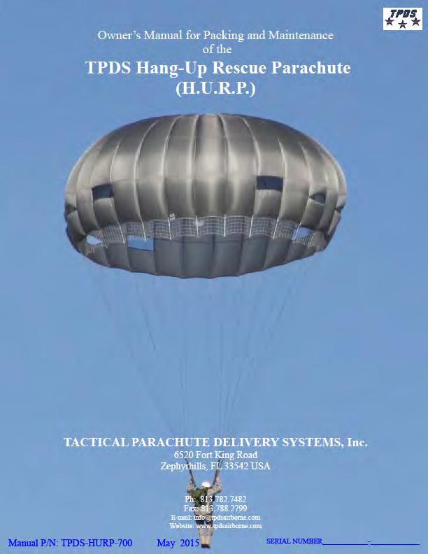 TPDS-HURP-204 PARACHUTE FABRIC TPDS-HURP-700 OWNER S