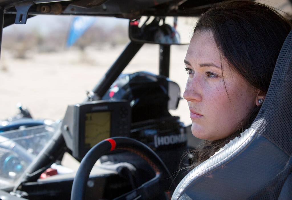While Sara has quickly taken to the Trophy Truck Spec class, she still relies on her teammate Erica Sacks, who is an experienced navigator in her own right.