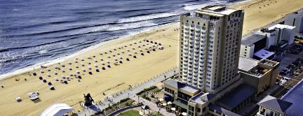Accomodations The Hilton Virginia Beach Oceanfront The VRMCA Fall Convention is taking place at the Hilton Virginia Beach Oceanfront Hotel.