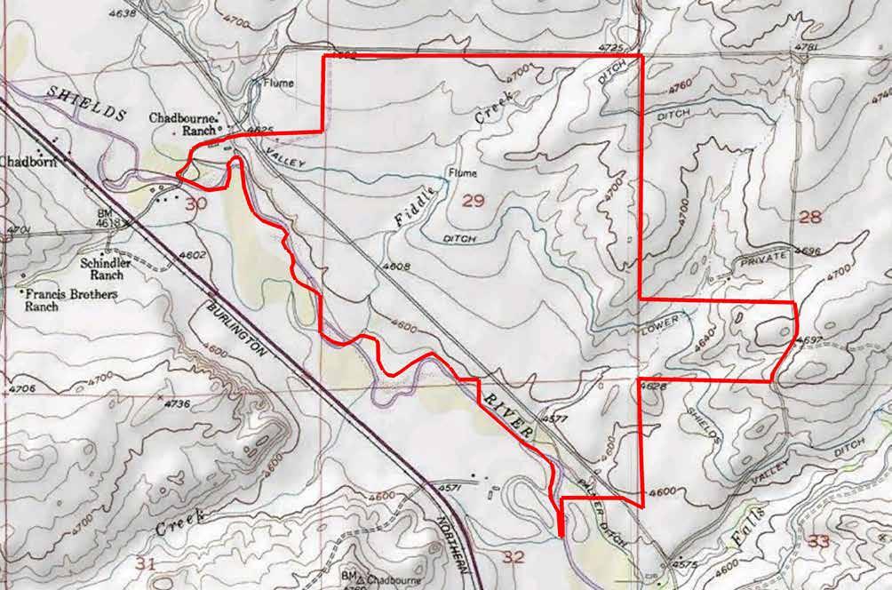 Shields River Ranch Topographic Map Maps are